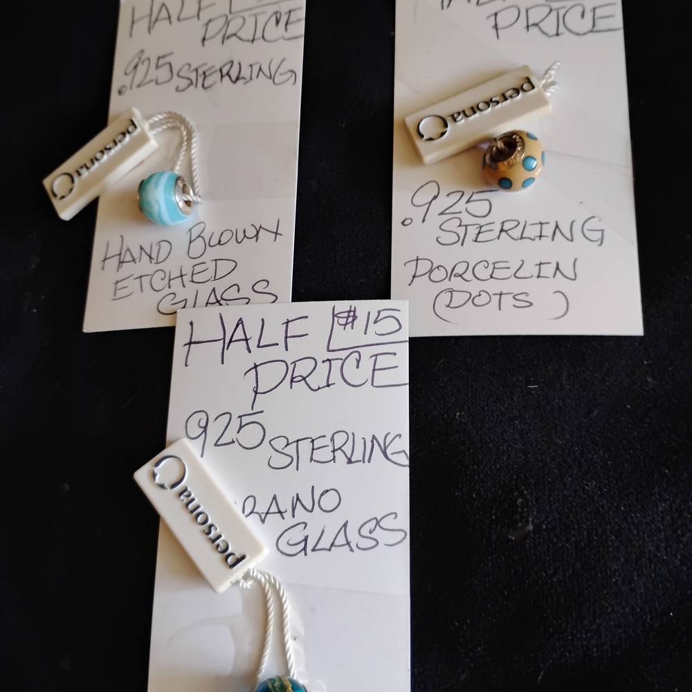 Pandora Glass and Porcelain Charm Set